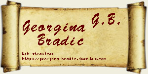 Georgina Bradić vizit kartica